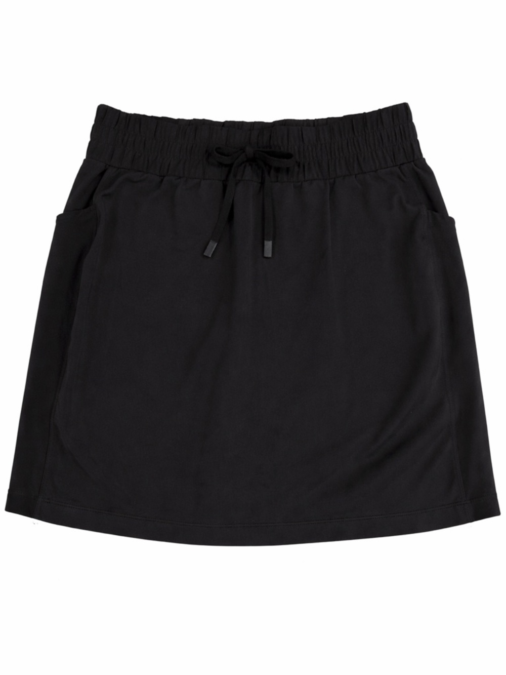 Athleta Black Tennis Skirt Small Tall ST Athletic Golf Skort Drawstring